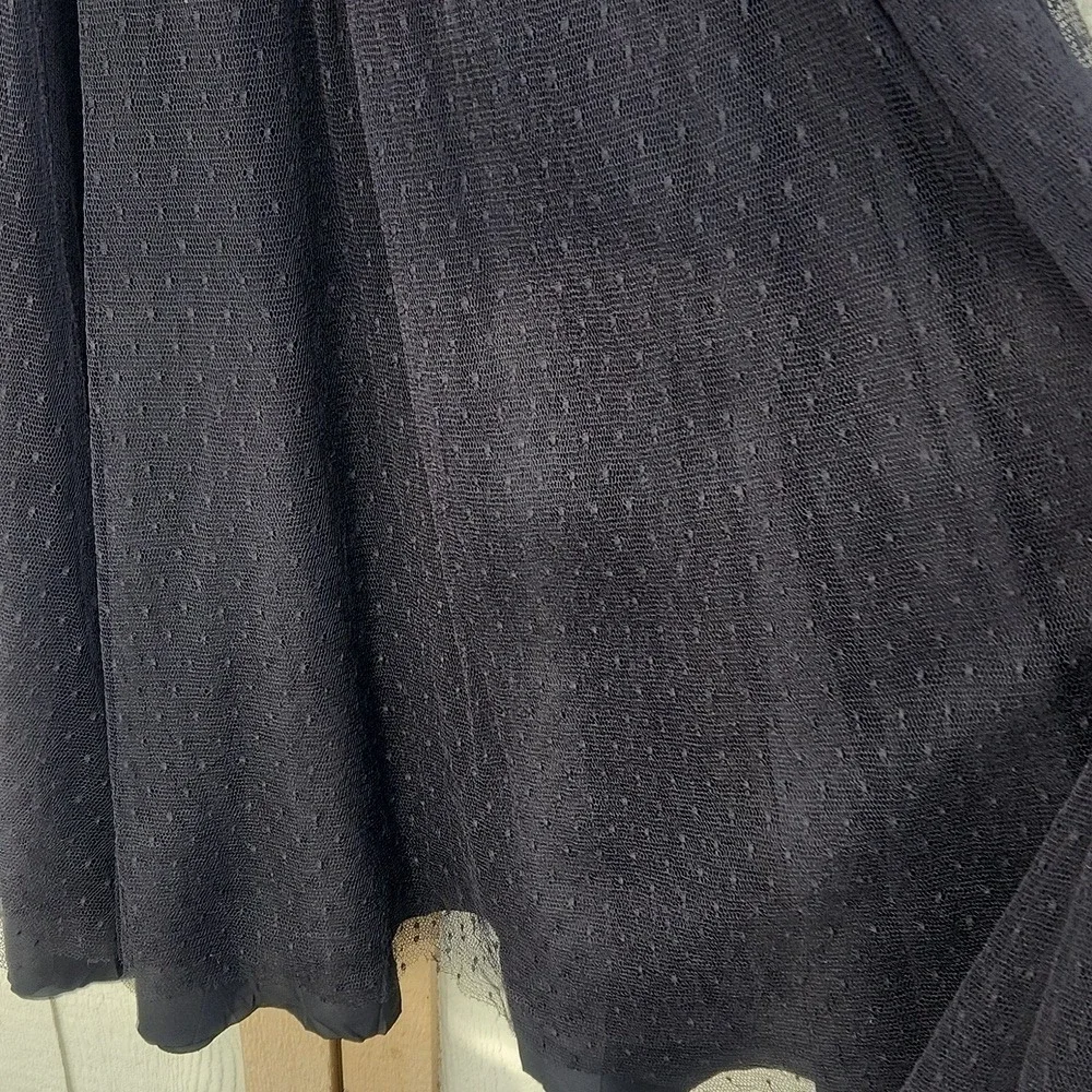 RED Valentino 90s Luxury Tulle Sheer Full Retro Parisian Whimsigoth 8 Midi dress - Picture 3 of 7